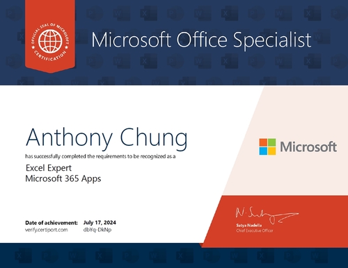 20240717 microsoft office specialist-microsoft excel expert (microsoft 365 apps)