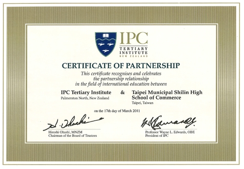 ipc certificate of partenership 2011